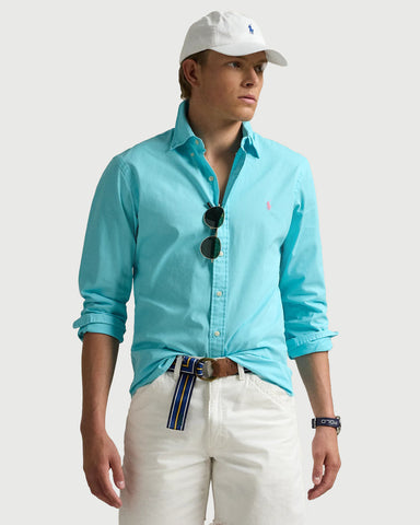 Camisa POLO Ralph Lauren Manga Larga Oxford Custom Fit