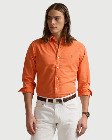 Camisa POLO Ralph Lauren Manga Larga Oxford Mineral Dye Custom Fit