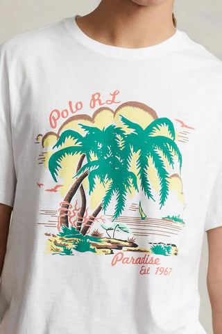 T-Shirt Polo Ralph Lauren Regular Fit Con Grafico de Verano