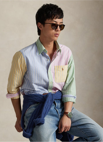 Camisa POLO Ralph Lauren Fun Shirt de Rayas Oxford Custom fit