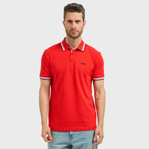 Polo BOSS Piqué para Hombre - Rojo