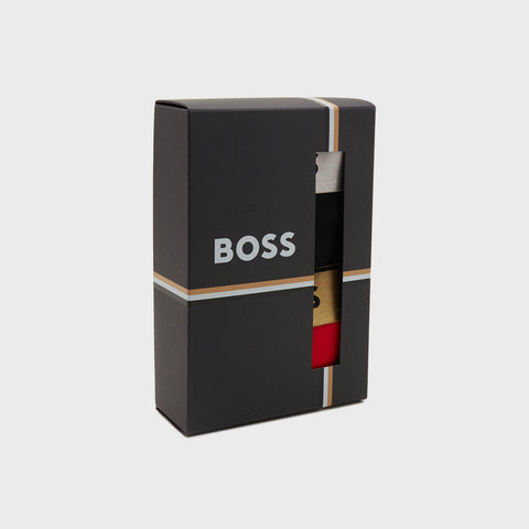 Pack de 2 Bóxers Trunk BOSS de Algodón Stretch Rojo y Negro Hombre
