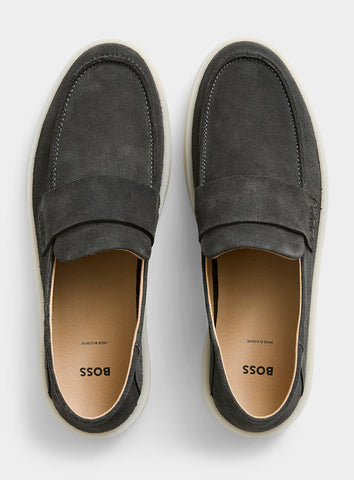 Loafers BOSS Casual slip-ons Randal en Suede en Suede