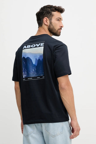 T-Shirt BOSS Oversize fit de algodón Logo-artwork