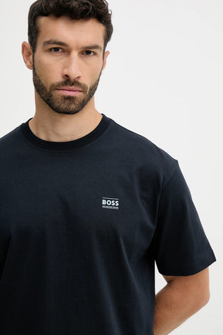 T-Shirt BOSS Oversize fit de algodón Logo-artwork