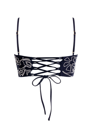 Set de Bikini Agua Bendita Brietta & Willa Batik Bordados Artesanales