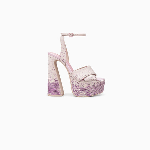 Sandalia Kat Maconie Cady con Cristales y Plataforma – Rosa Claro