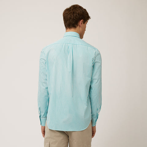 Camisa Harmont & Blaine Poplin Con Rayas Regular Fit