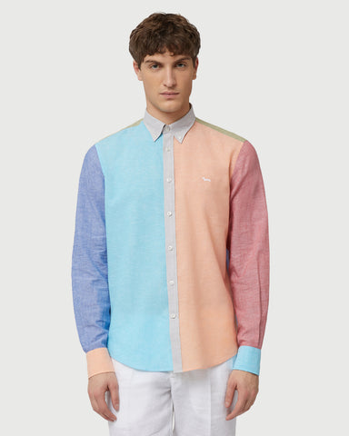 Camisa Harmont & Blaine de Lino Piazzetta Narrow Fit