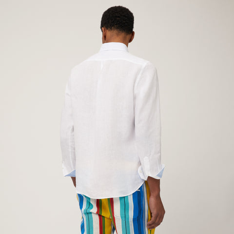 Camisa Harmont & Blaine de Lino Con Teckel Narrow Fit
