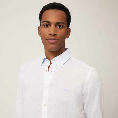 Camisa Harmont & Blaine de Lino Con Teckel Narrow Fit