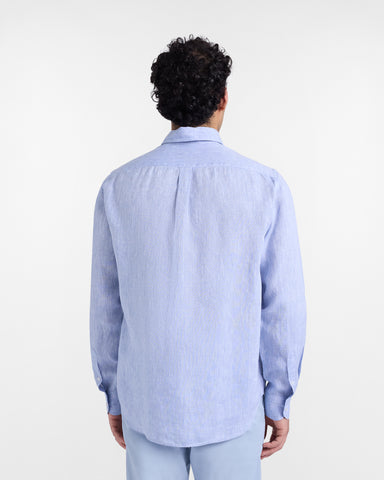 Camisa Harmont & Blaine de Lino Puro Azul Claro