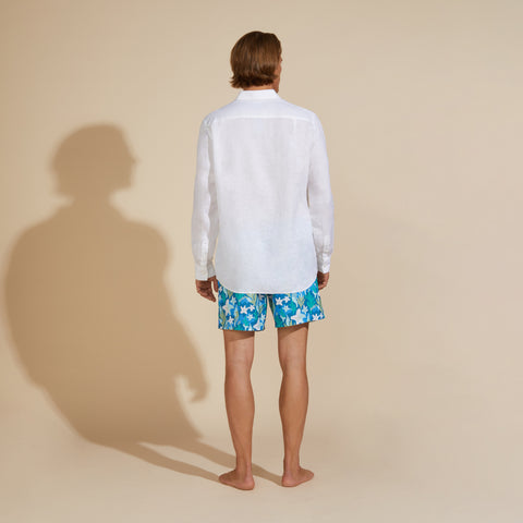 Camisa en lino Vilebrequin Regular Fit Caroubis