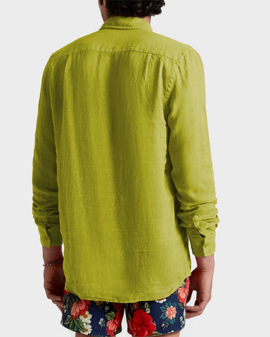 Camisa en lino Vilebrequin Regular Fit Caroubis