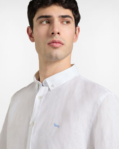 Camisa Harmont & Blaine de Puro Lino Manga Corta