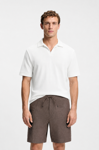 Polo BOSS de Punto para Hombre - Blanco