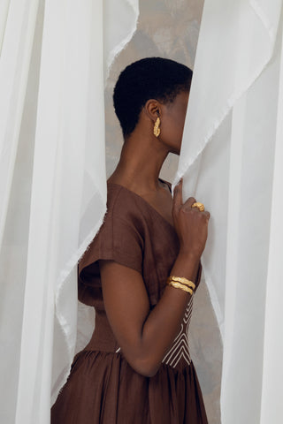 Vestido Midi Susana En Lino Natural