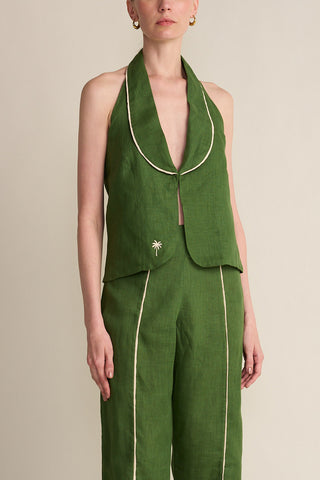 Conjunto En Lino De Vest Aragon & Pantalón Pascual Eugenia Fernández