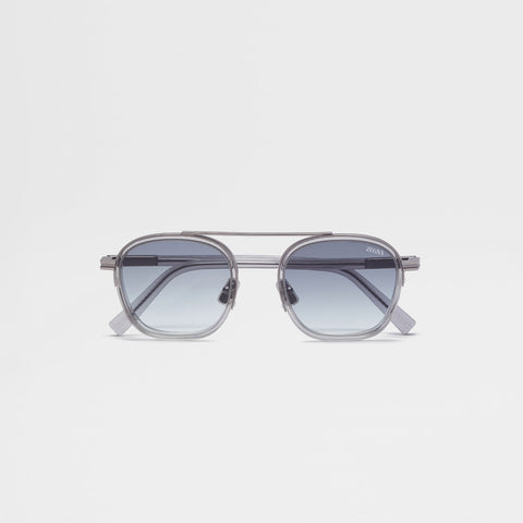 GAFAS DE SOL ZEGNA ORIZZONTE I DE ACETATO Y METAL POLARIZADOS PARA HOMBRES