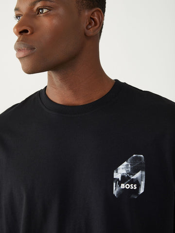 T-Shirt BOSS Oversize en Algodón con Stretch