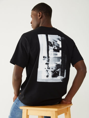 T-Shirt BOSS Oversize en Algodón con Stretch