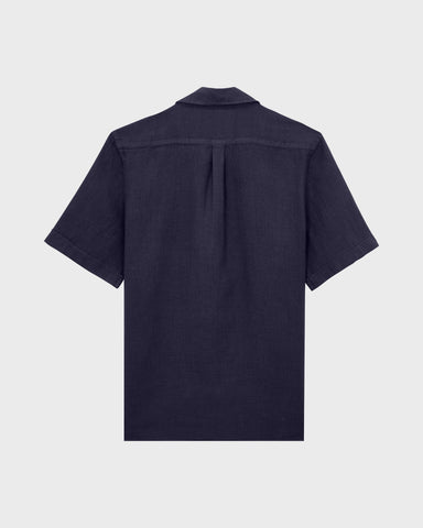 Camisa en lino Vilebrequin Manga Corta Relaxed Fit Bowling