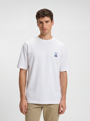 T-Shirt BOSS Relaxed-fit Con detalle en Logo