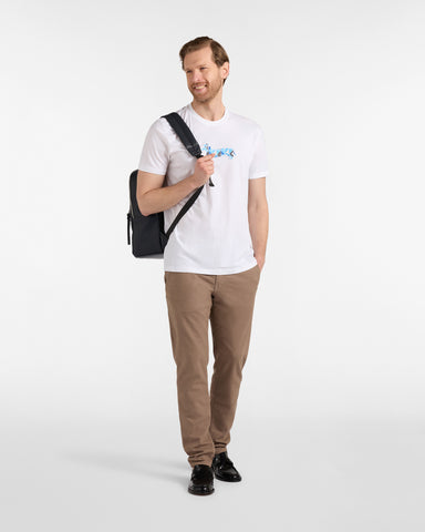 T Shirt Harmont & Blaine de Algodón Blanca con Teckel 3D