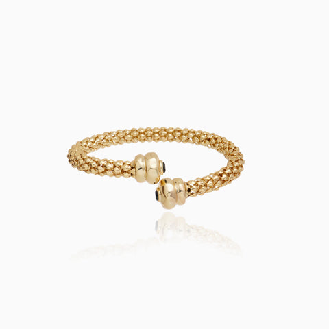 Pulsera Cristina Sabatini Ischia con Baño de Oro y Detalles de Piedras – Dorado