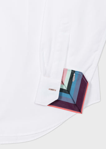 Camisa de Vestir Paul Smith Slim Fit Poplin con puños a rayas de artista