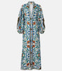 Vestido Maxi Farm Rio flora tile maxi dress
