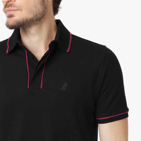 Polo James Bark Accents Regular Fit en Piqué