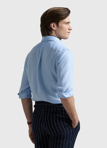 Camisa En Lino POLO Ralph Lauren Manga Larga Custom Fit