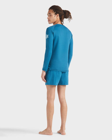 Rashguard Vilebrequin Técnica de Natación Manga Larga con Protección Solar Azul
