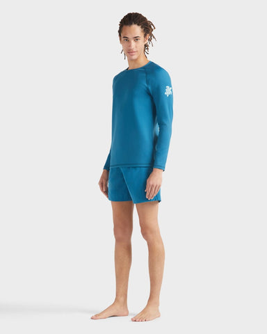 Rashguard Vilebrequin Técnica de Natación Manga Larga con Protección Solar Azul