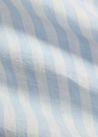 Camisa En Lino de Rayas POLO Ralph Lauren Manga Larga Custom Fit