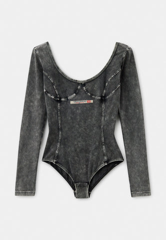 Bodysuits Diesel en Denim suave Mangas Larga