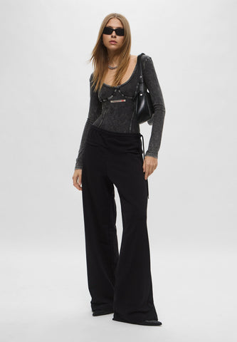 Bodysuits Diesel en Denim suave Mangas Larga