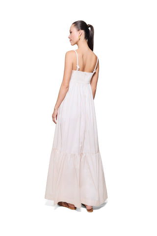 Maxi Vestido Simona Franciscano 98% Algodón