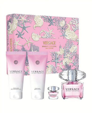 Set de Regalo Versace Bright Crystal 4 Piezas - Para mujer