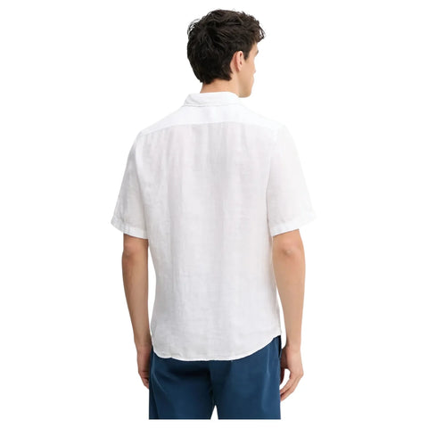 Camisa Boss de lino Manga corta Button Down regular fit