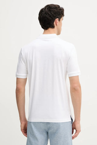 Polo BOSS Slim Fit de algodón mercerizado con raya en el cuello