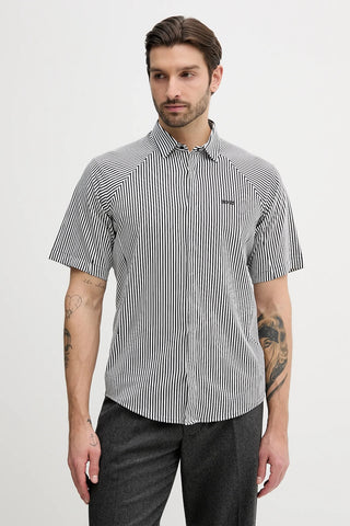 Camisa Mangas Cortas BOSS de Rayas regular fit algodón con Stretch