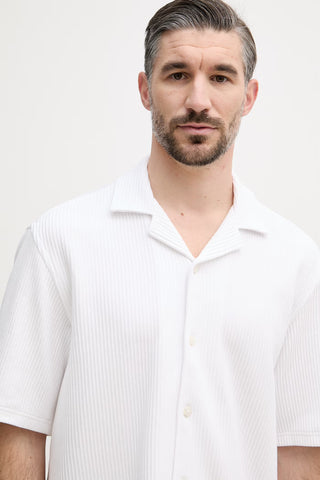 Camisa BOSS Relaxed Fit en Algodón Stretch Texturizado