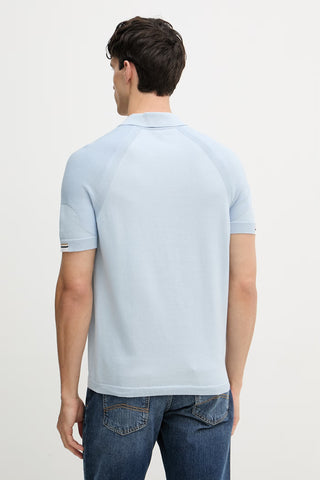 Polo Tejido BOSS con Cremallera - Azul