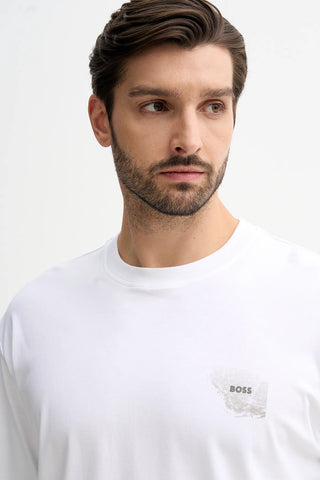 T-Shirt BOSS Relaxed Fit en Algodón con Logo Gráfico