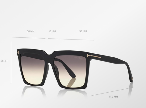 GAFAS DE SOL TOM FORD SABRINA OVERSIZED PARA DAMAS
