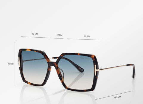 GAFAS DE SOL TOM FORD JOANNA OVERSIZED PARA DAMAS