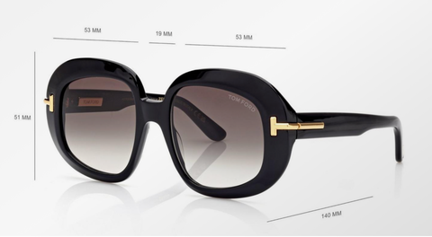 GAFAS DE SOL TOM FORD ICON ROUND OVERSIZED PARA DAMAS