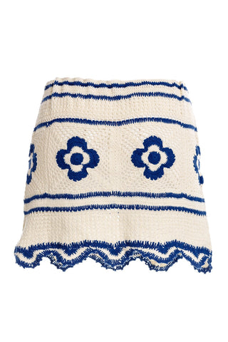 Conjunto Agua Bendita Top + Falda Crochet Sereia